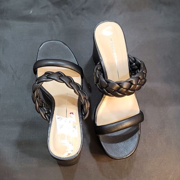 BRAND NEW REPORT DOUBLE STRAP ROUND OPEN TOE BLOCK HEEL SANDAL - Picture 4 of 14